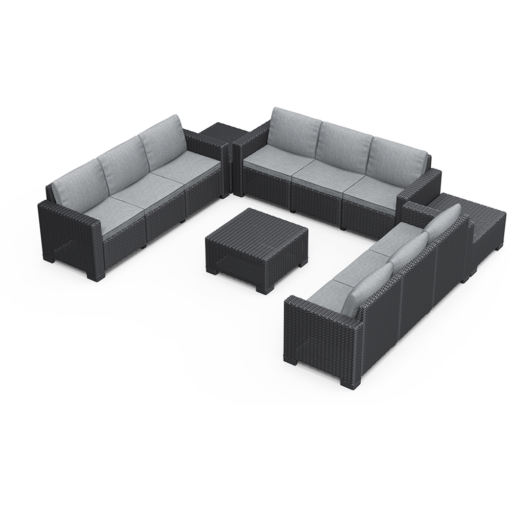 Keter California 9 Seater Garden Corner Lounge Set Image 2