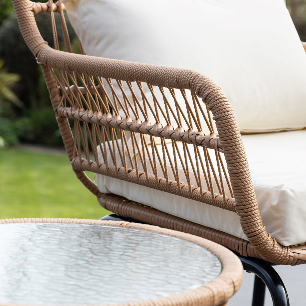 Artemis Carbini 2 Seater Rattan Bistro Set Image 3