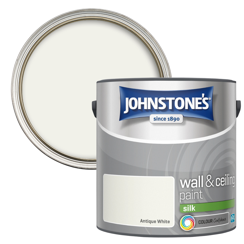 Johnstones Silk Emulsion Paint - Antique White Image 1
