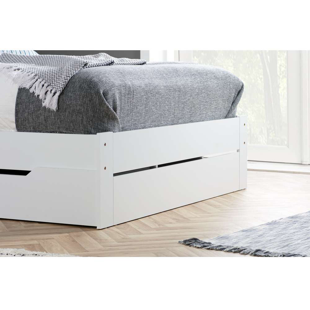 Alfie King Size White Storage Bed Image 4