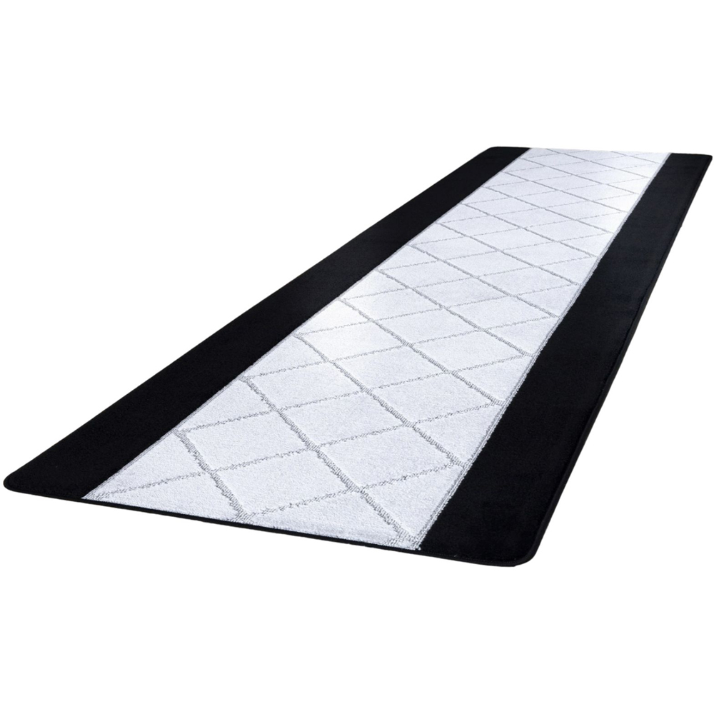 Smart Living Carmela Black and Grey Gel Back Non-Slip Door Mat 40 x 60cm Image 1