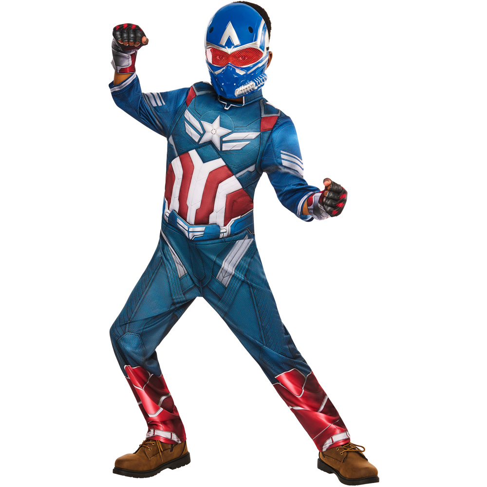 Marvel Deluxe Captain America Costume Age 11 to 12 Years Image 1