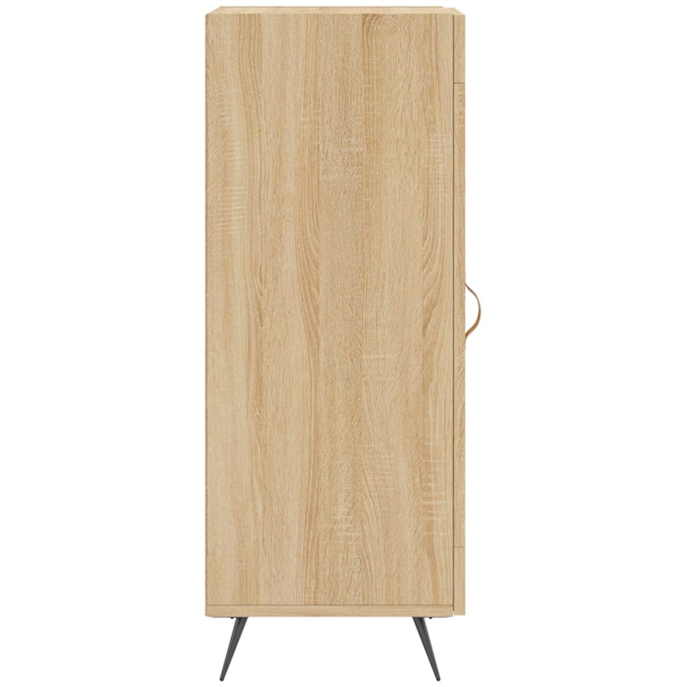 vidaXL Single Glass Door Sonoma Oak Sideboard Image 7