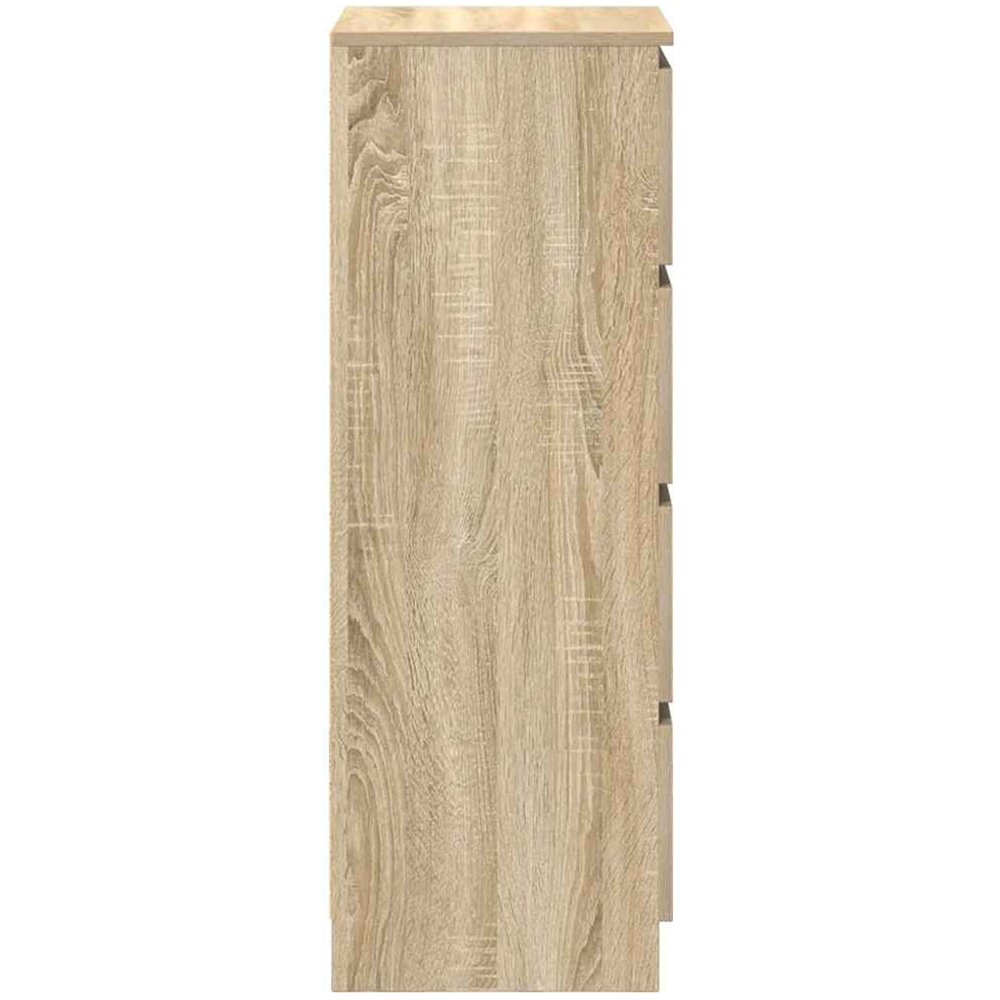 vidaXL 4 Drawer Sonoma Oak Sideboard Image 7
