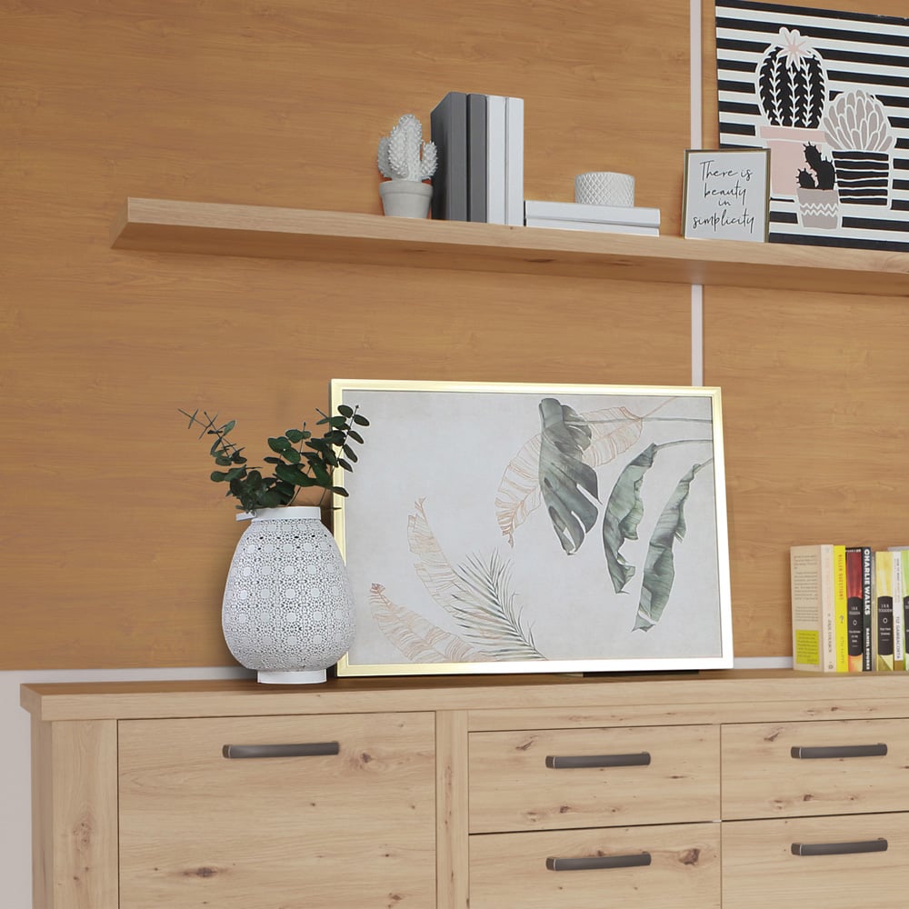 Florence Corona Artisan Oak Floating Wall Shelf 200cm Image 4