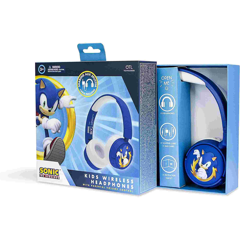 OTL Sonic The Hedgehog Kids Wireless Headphones Image 9