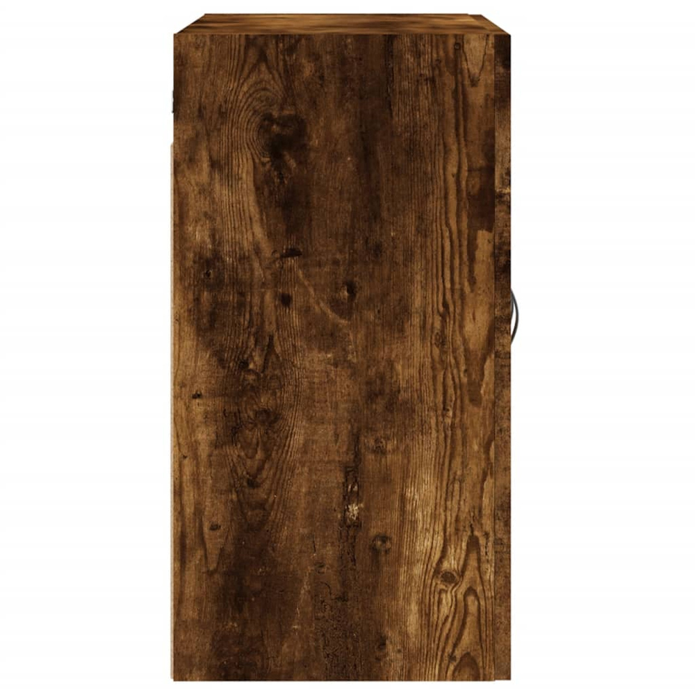 vidaXL 2 Door Smoked Oak Wall Cabinet Image 7