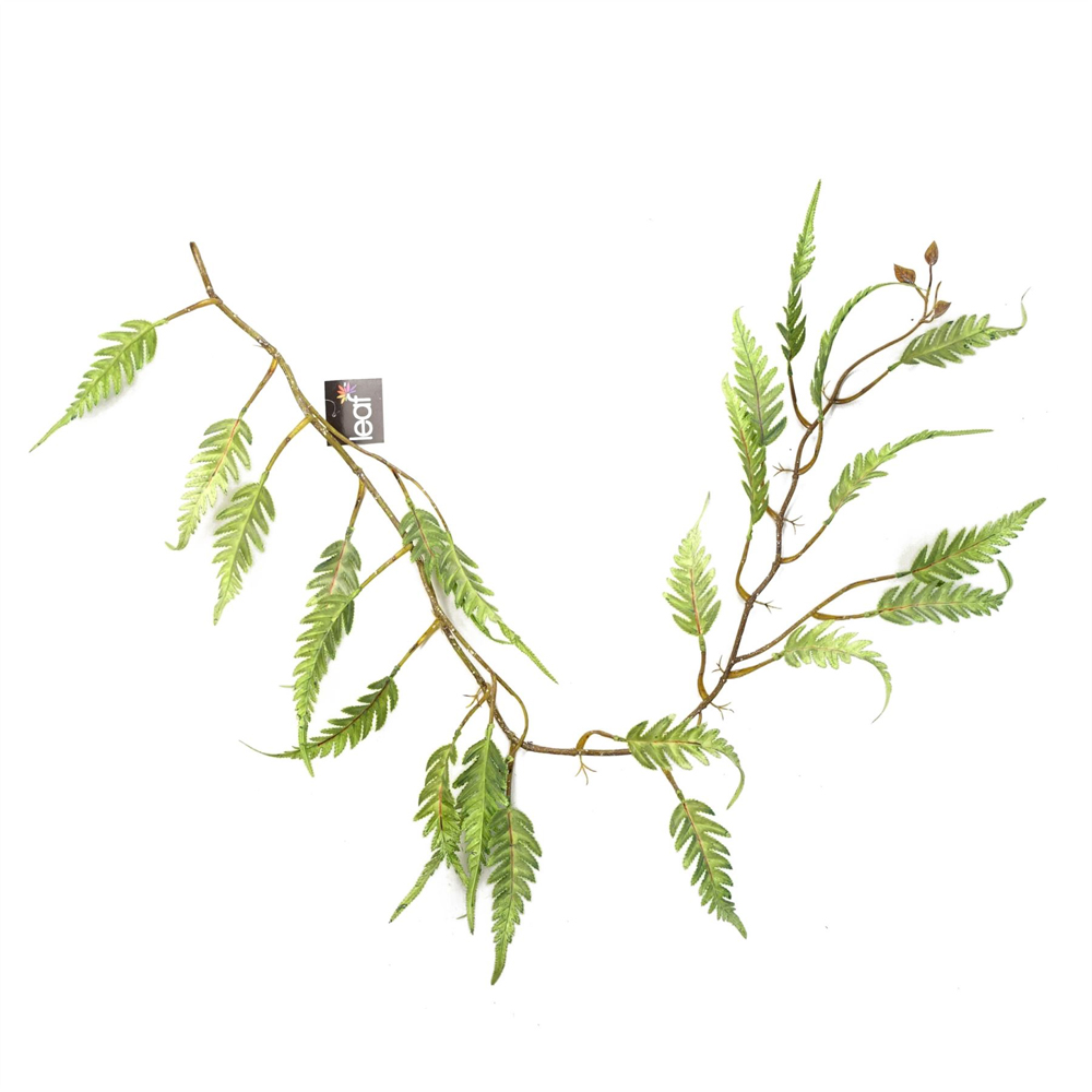 Leaf Trailing Fern Hanging Artificial Plant 4ft Image 4