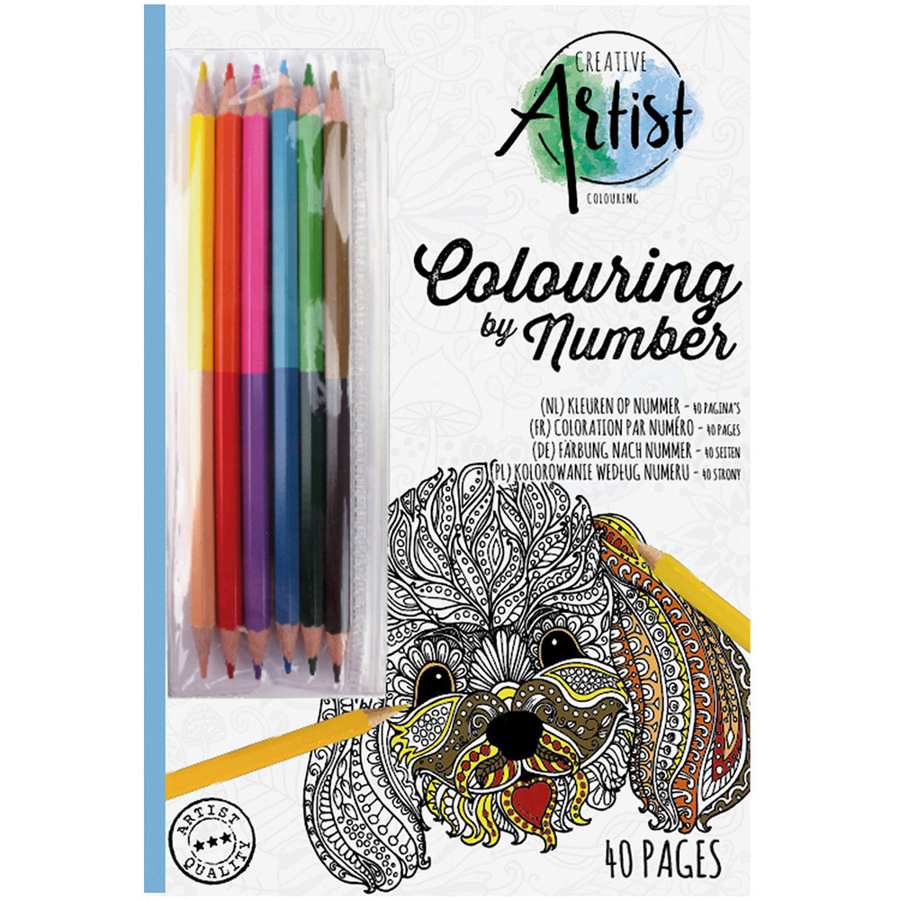 Single Craft Sensations Colouring By Number Book in Assorted styles Image 2