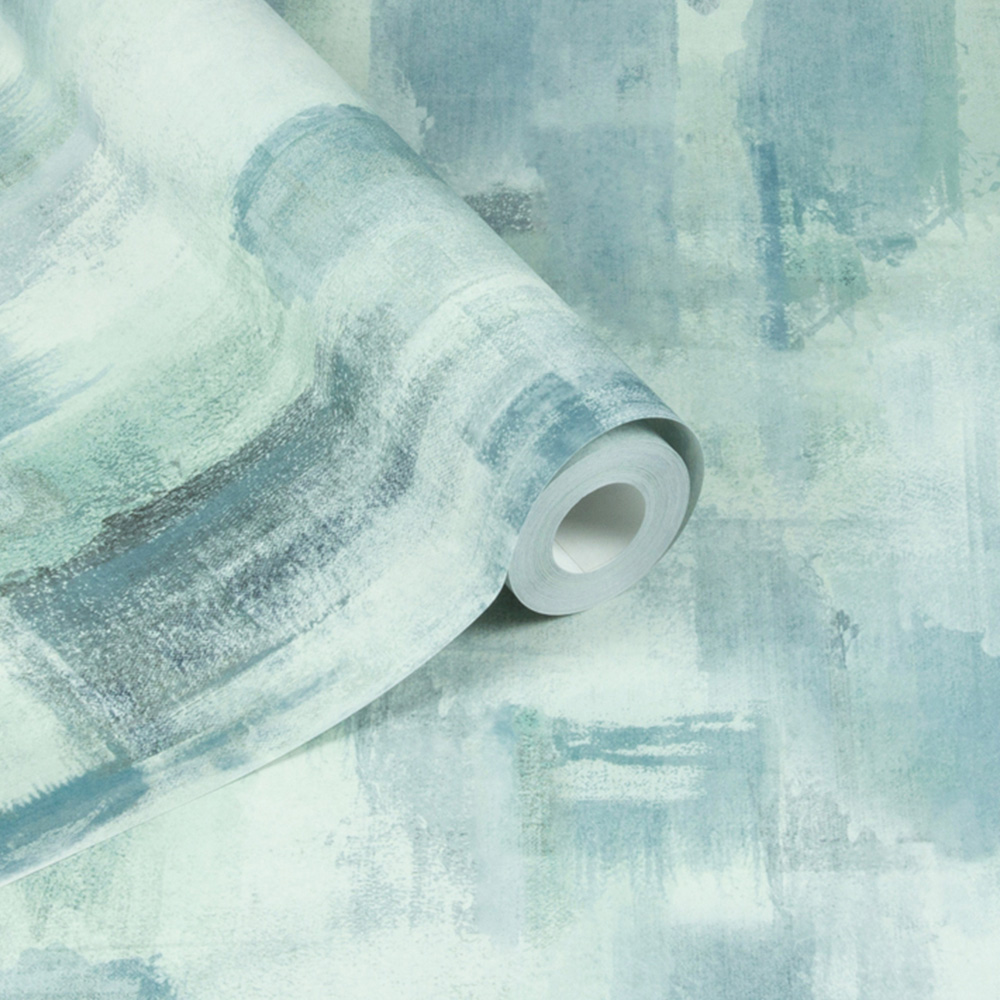 Arthouse Painterly Pattern Blue Wallpaper Image 2