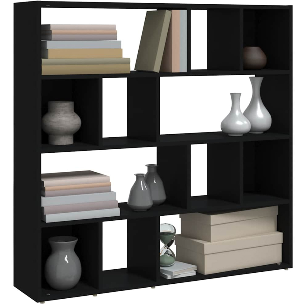 vidaXL 12 Shelf Black Bookcase Image 3