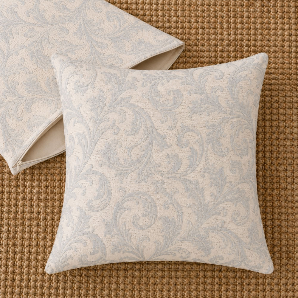 MHG Living Jacquard Concealed Zip Cushion Cover 45 x 45cm 2 Pack Image 5