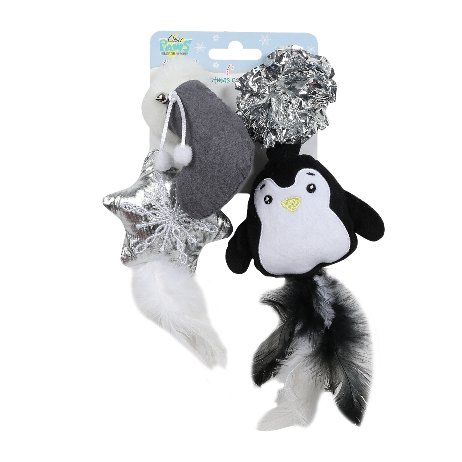 Clever Paws Christmas Cat Toys 4 Pack Image