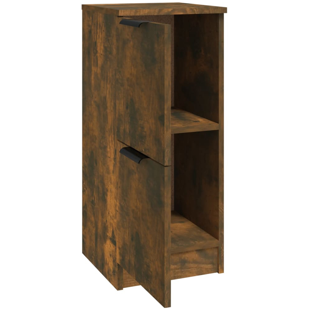 vidaXL 2 Door Smoked Oak Sideboard Set of 2 Image 6