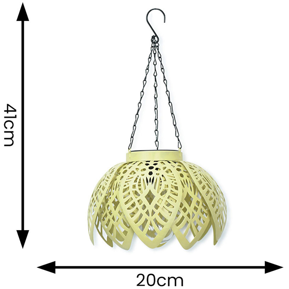 ValueLight Artichoke Yellow Outdoor Solar Decorative Light Image 6