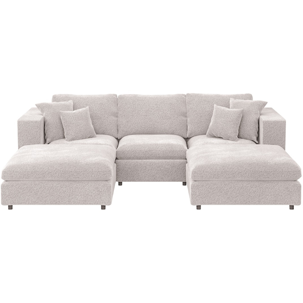 Solace+Co Asher Beige Boucle Footstool Image 5