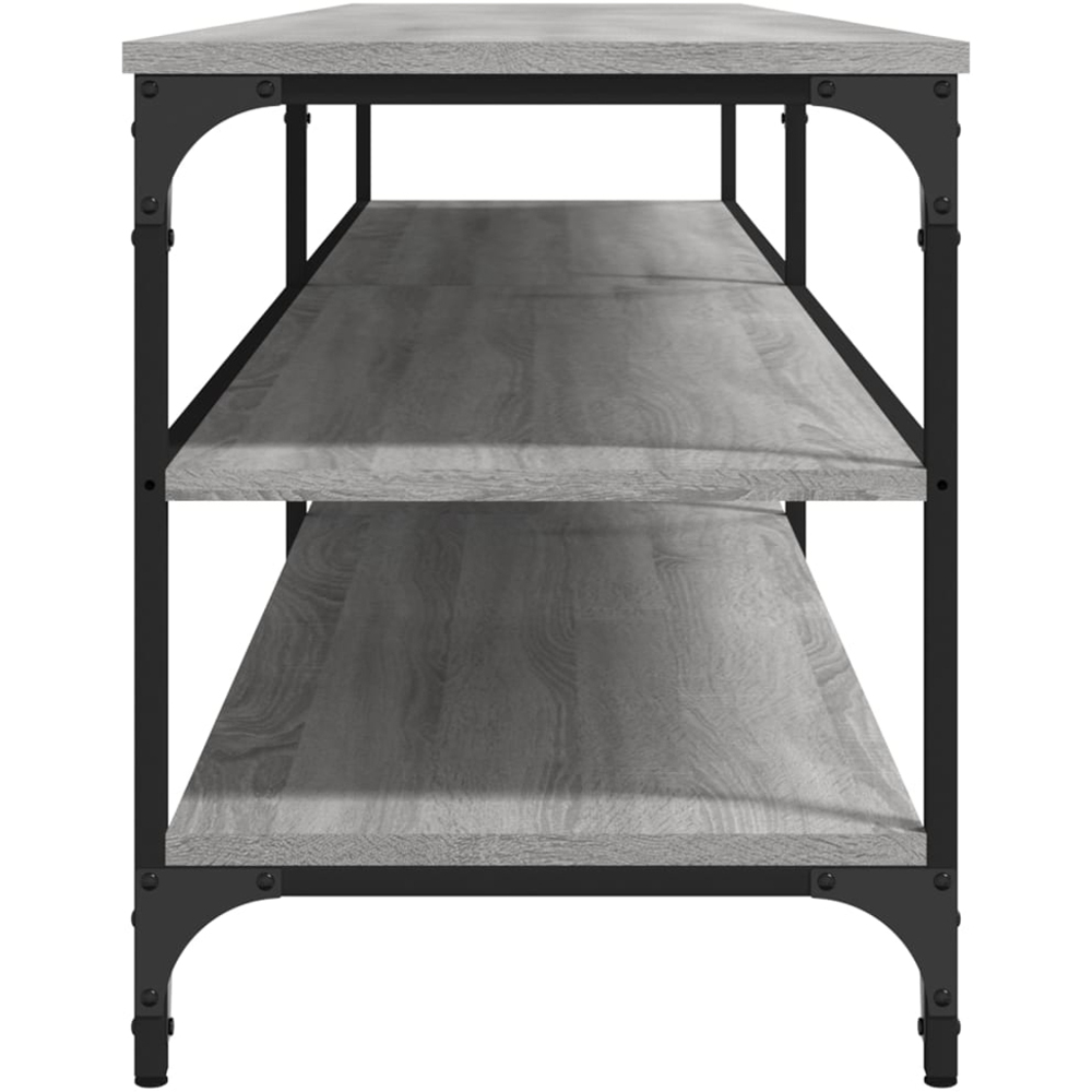 vidaXL 2 Shelf Grey Sonoma TV Cabinet Image 5
