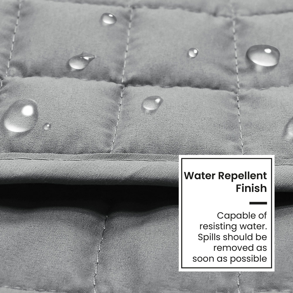 Homerepublic 3 Seater Silver Microfibre Water-Repellent Sofa Protector Image 4