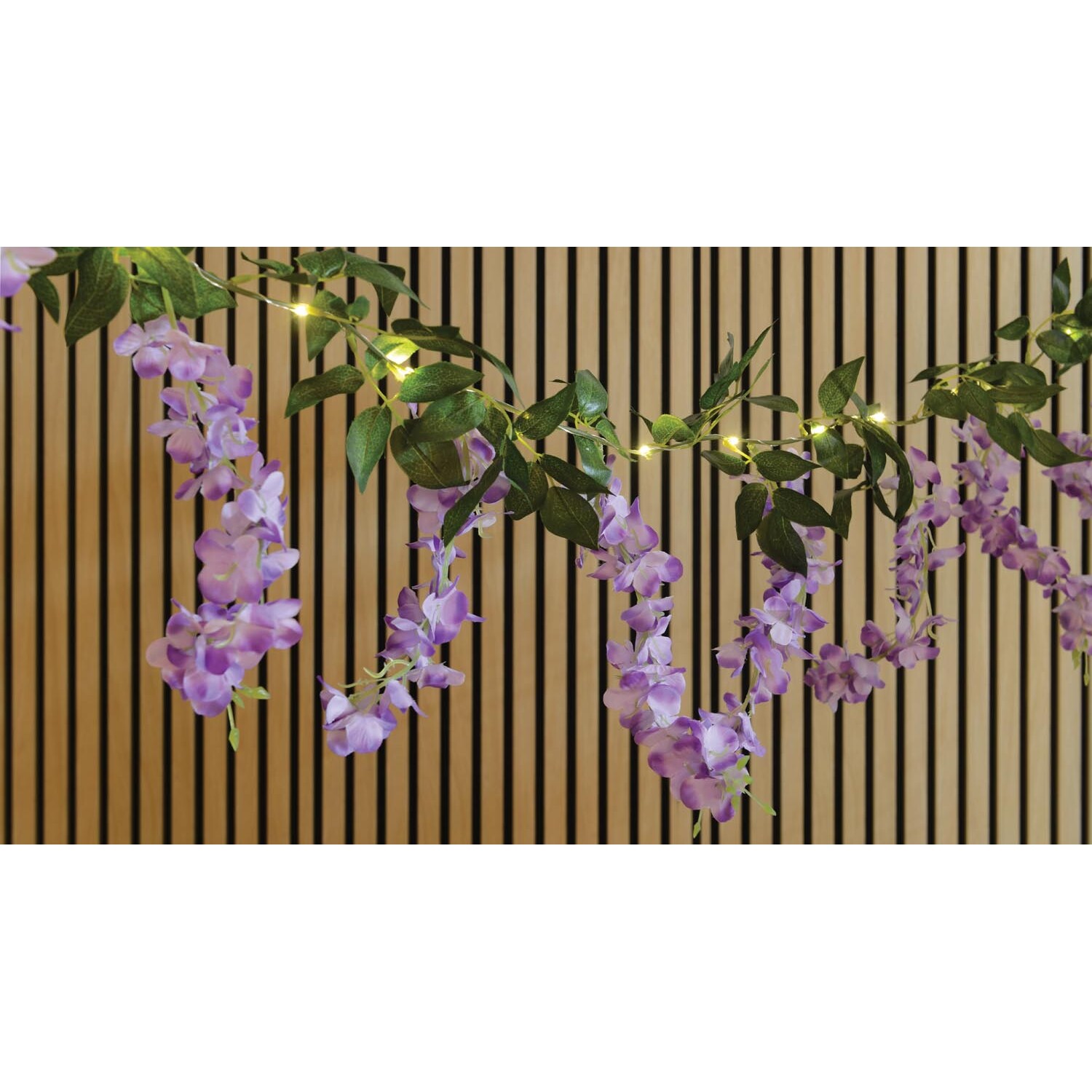 Solar Artficial Wisteria String Light Wilko