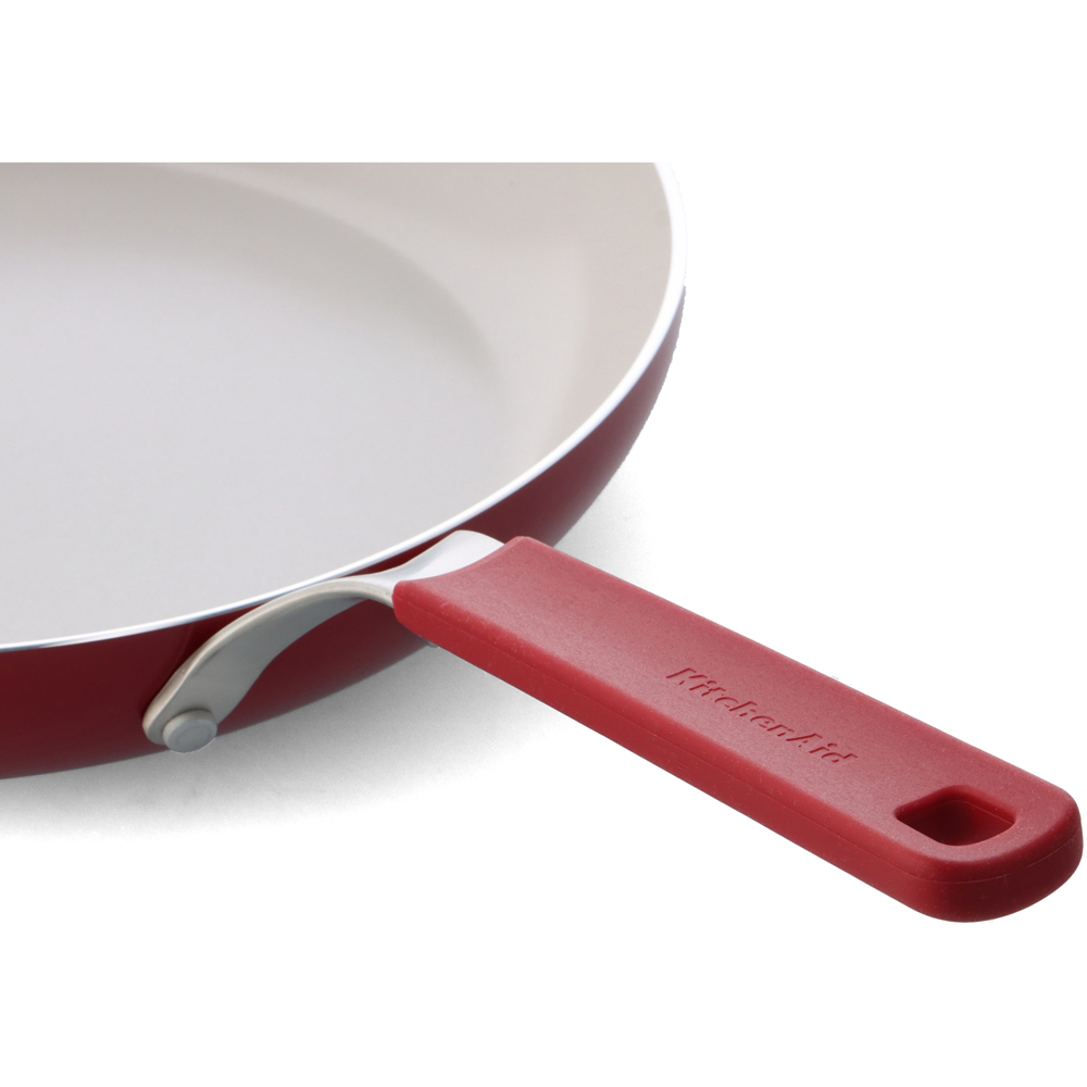 KitchenAid 28cm Empire Red Coloured Aluminium Frying Pan Image 4