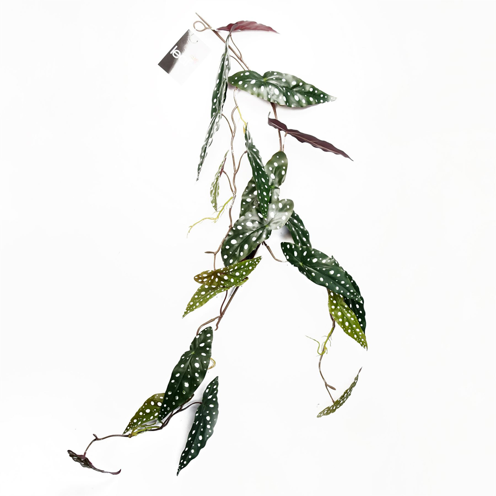 Leaf Trailing Begonia Maculata Spotted Hanging Artificial Plant 4ft 6 Pack Image 5