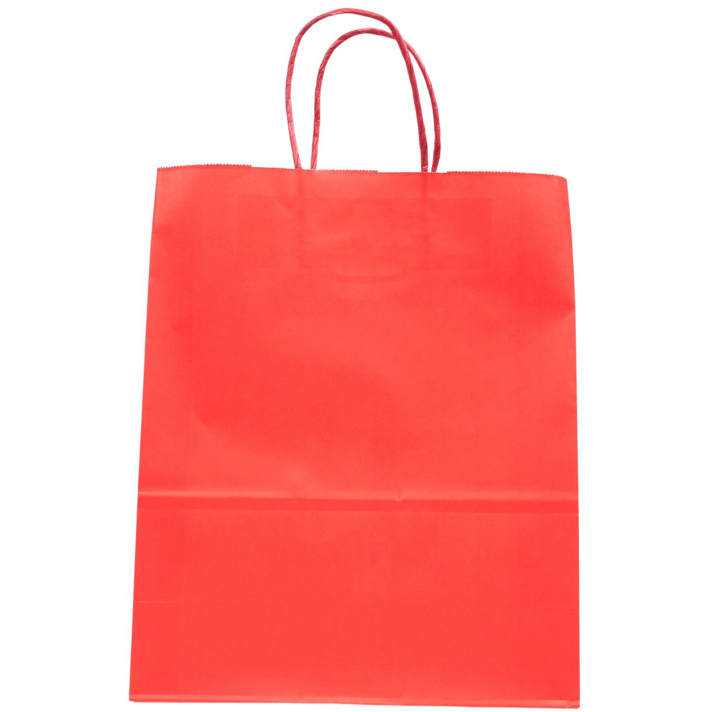 Pack of 10 Large Gifting Paper Bags Red Image 4