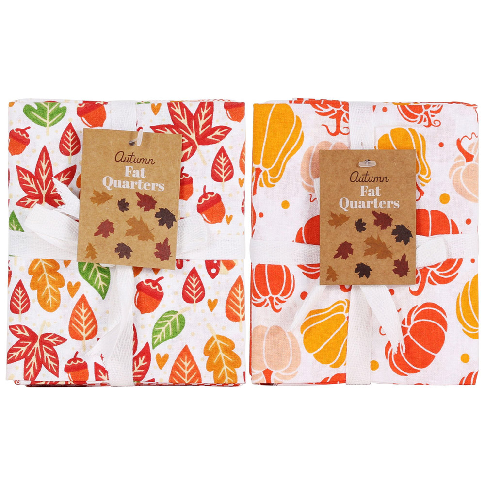 Pack of Five Autumn Fat Quarters Image 1