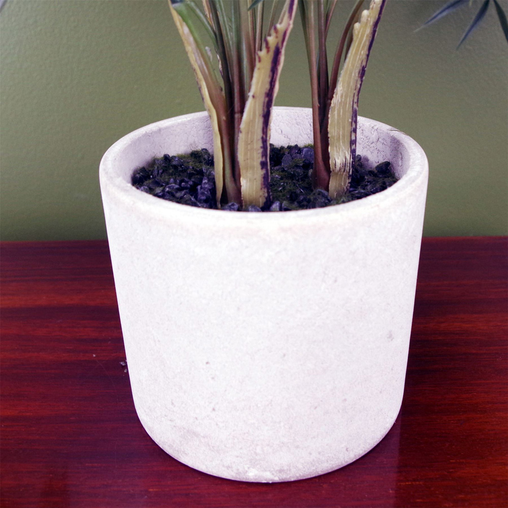 Leaf Mini Tropical Palm Artificial Plant in Decorative Planter 40cm Image 3