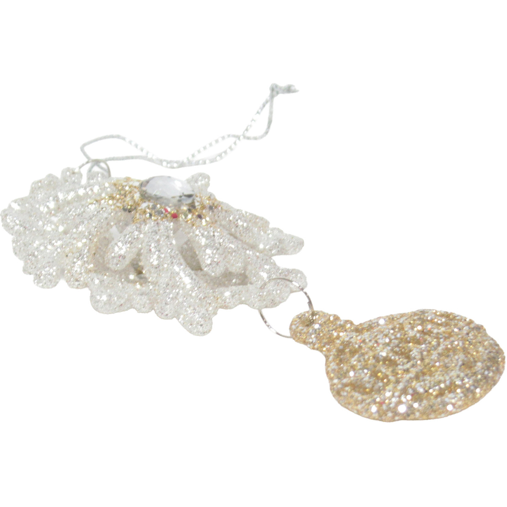 Snowflake with Droplet Hanging Decoration Image 9