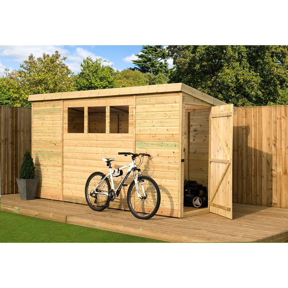 Empire Sheds 2500 9 x 5ft Tongue and Groove Pent Garden Shed Image 2