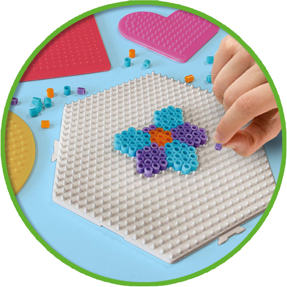 SES Creative Green Beedz Iron On Bead Base Pegboard 4 Piece Image 4