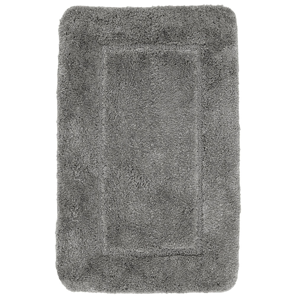 Mayfair Grey Micro Fibre Bath Mat Set Image 3