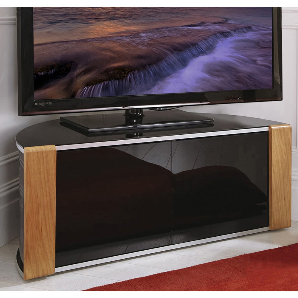 MDA Designs Sirius 850 2 Door Walnut and Oak TV Cabinet Image 4