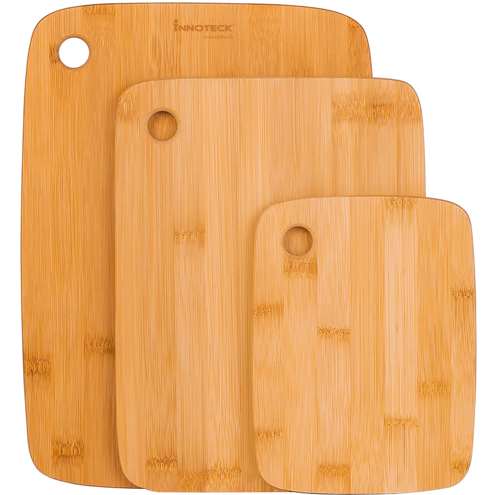 Innoteck Essentials 3 Piece Bamboo Chopping Board Image 3