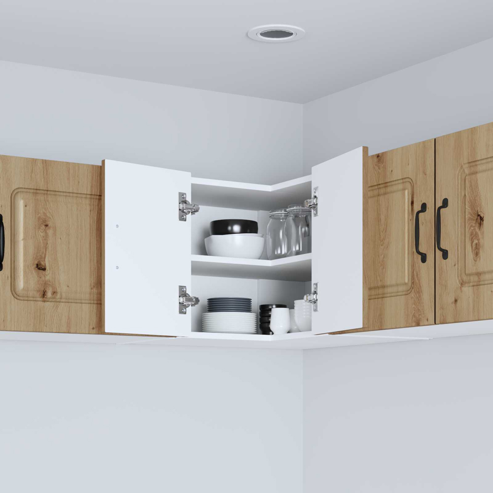 vidaXL Kalmar 2 Door Artisan Oak Wall Kitchen Cabinet Image 9