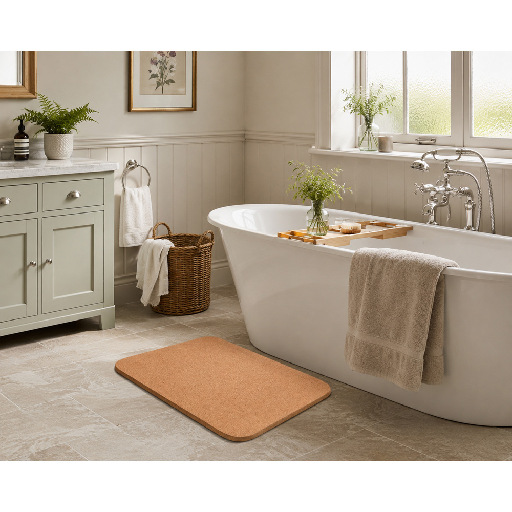 Avilo Cork Bath Mat 60 x 45cm Image 4
