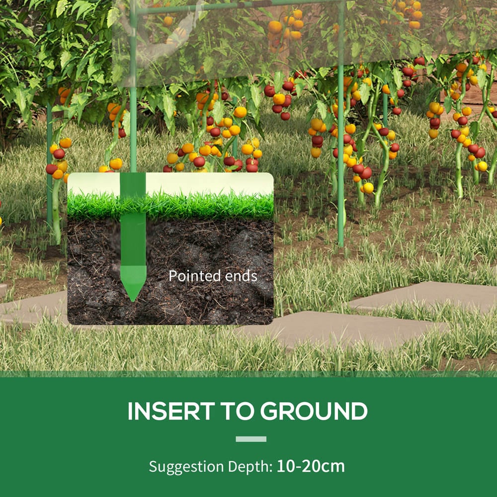 Outsunny Clear Plastic 4 x 13ft Tomato Greenhouse Image 6