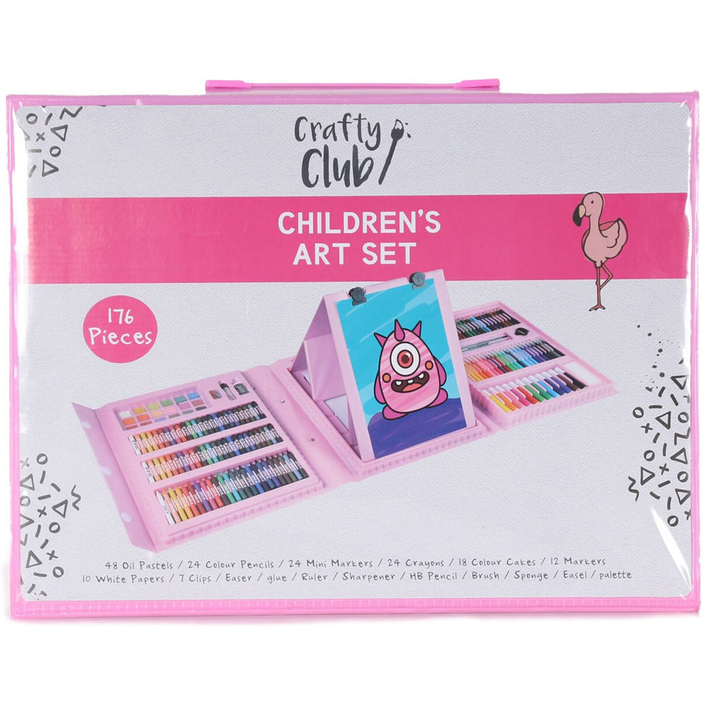 Single Crafty Club Children's Art Set 176 Pieces in Assorted styles Image 2