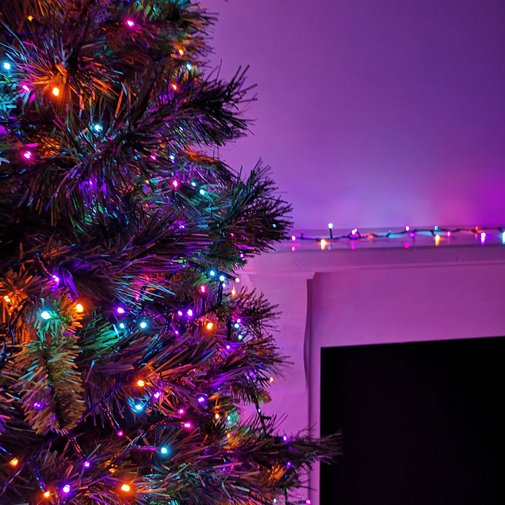 Premier TreeBrights 500 Rainbow LED Multi-Function Christmas String Light 12.5m Image 6