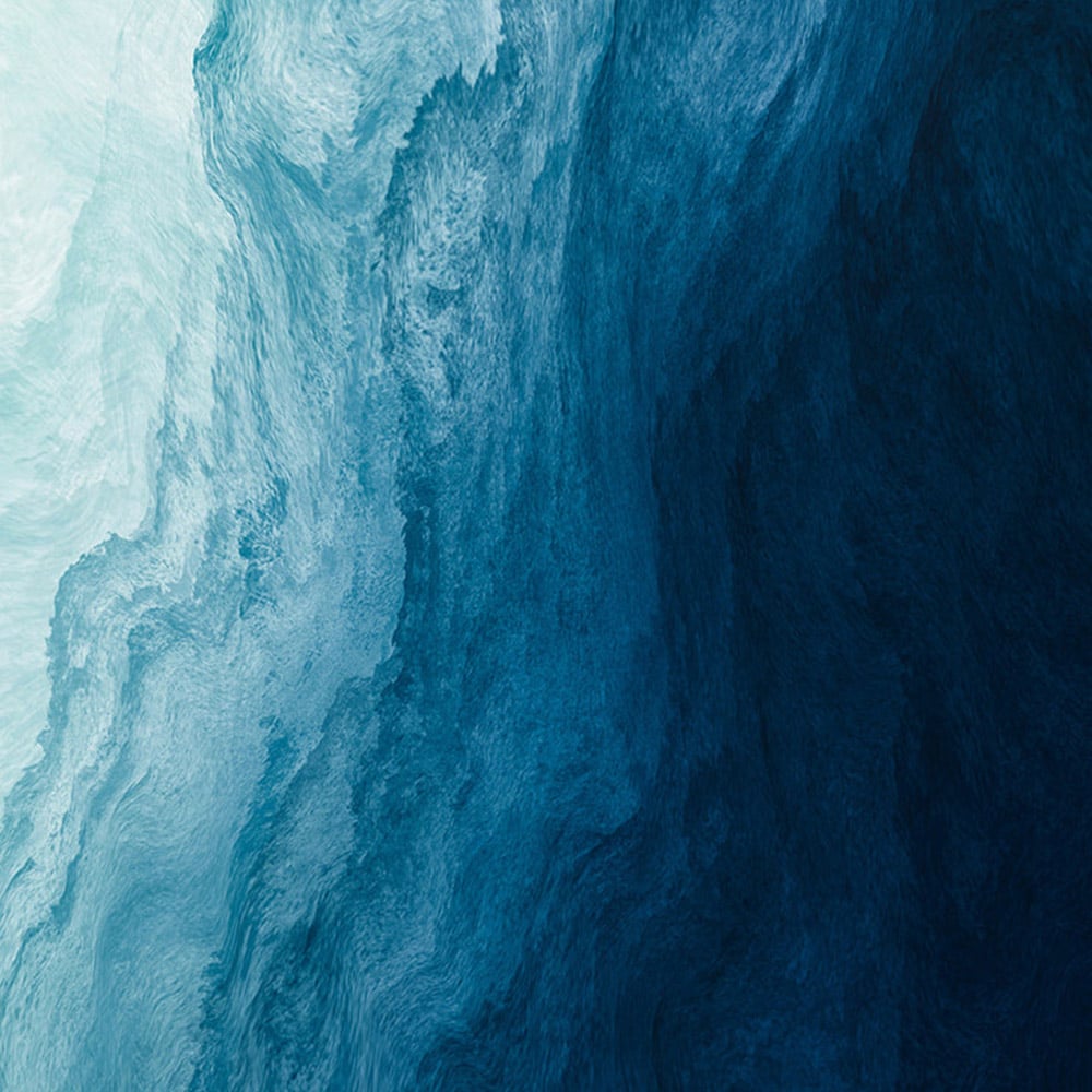 Benjamin Tate Design 6 Pack Blue Abstract Fluid Coasters Image 3