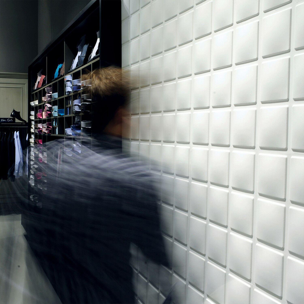 Walplus Off White Cubes 3D Wall Panel 12 Pack Image 5