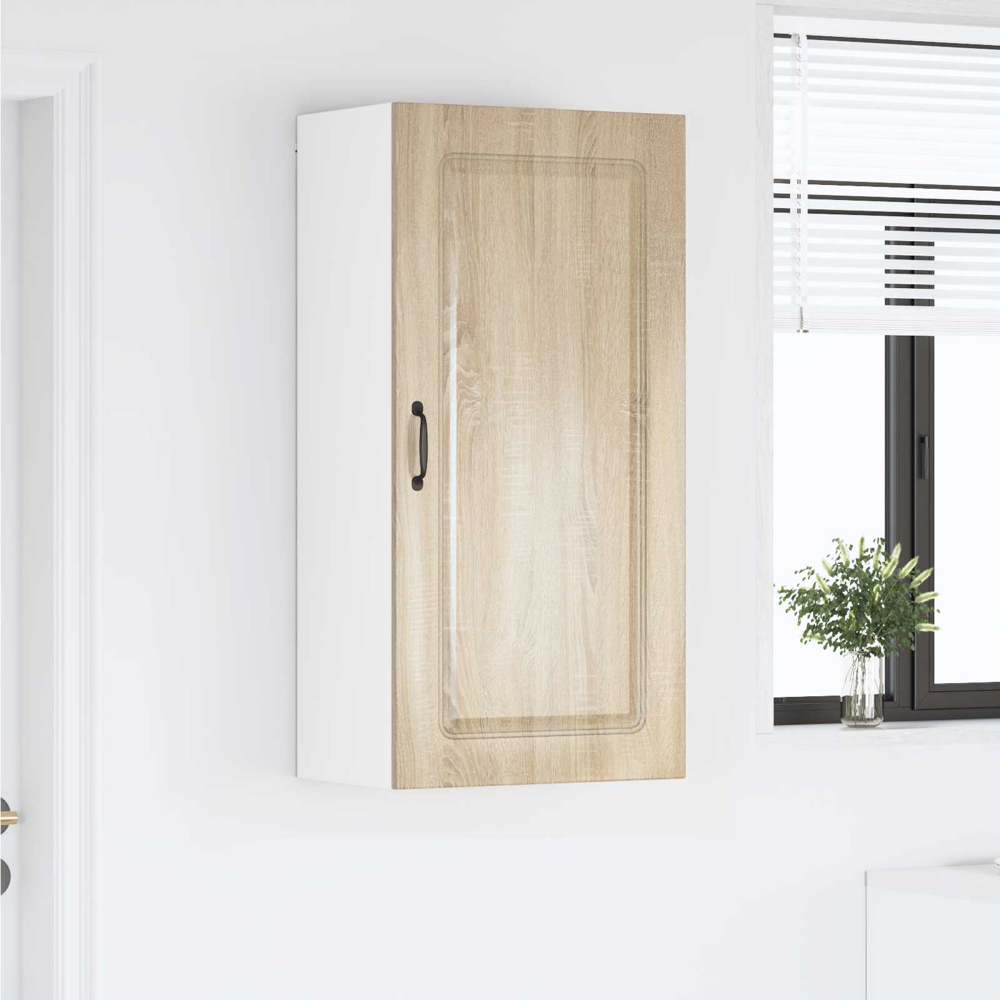 vidaXL Single Door Sonoma Oak Kitchen Wall Cabinet Image 9