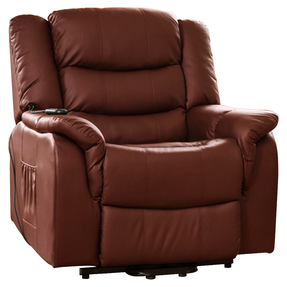 Artemis Home Almeira Burgundy Electric Massage and Heat Riser Recliner Chair Image 2