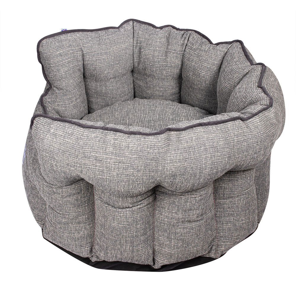 Bunty Regal Large Fossil Grey Oval Pet Bed Image 4