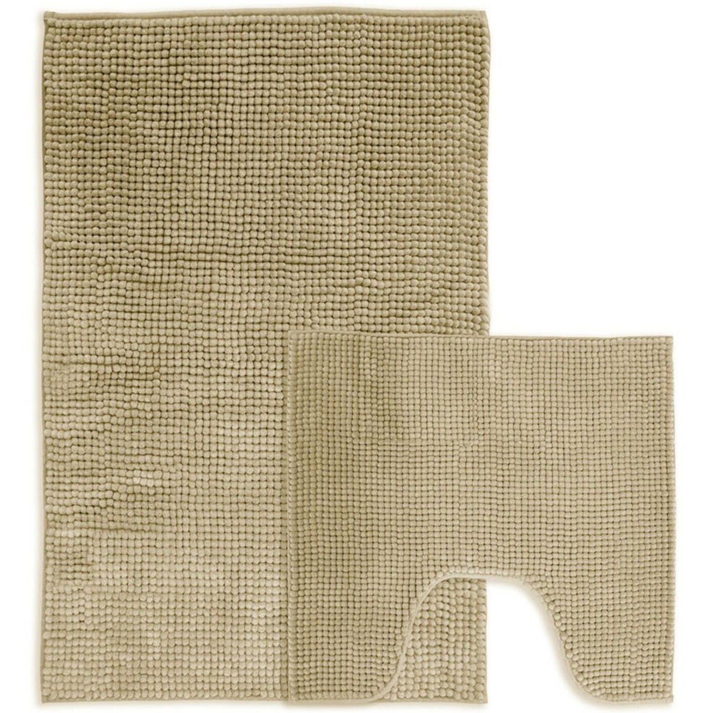 Mayfair Natural Shaggy Noodle Bath Mat 50 x 80cm Image 4
