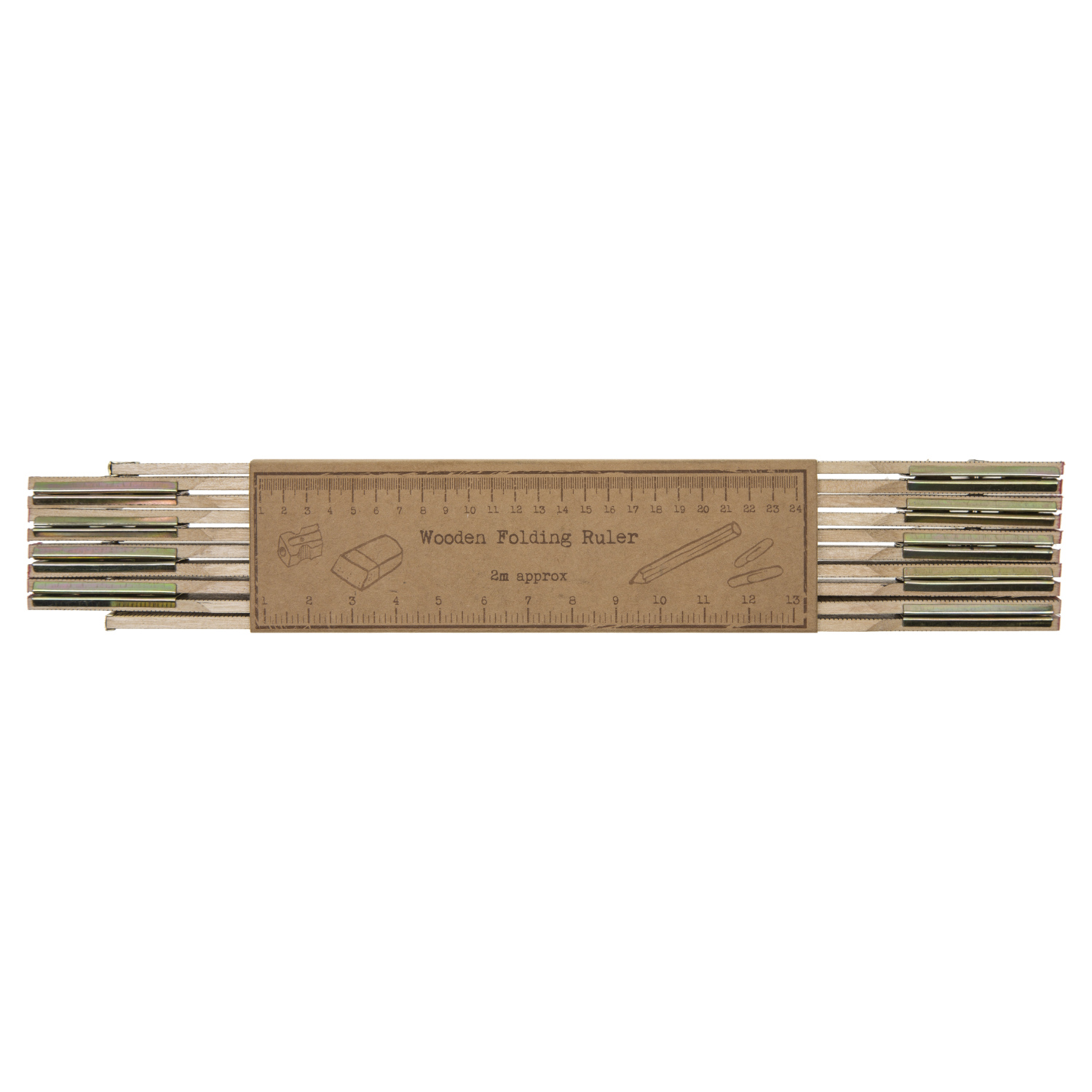Folding Wooden Ruler Image 1