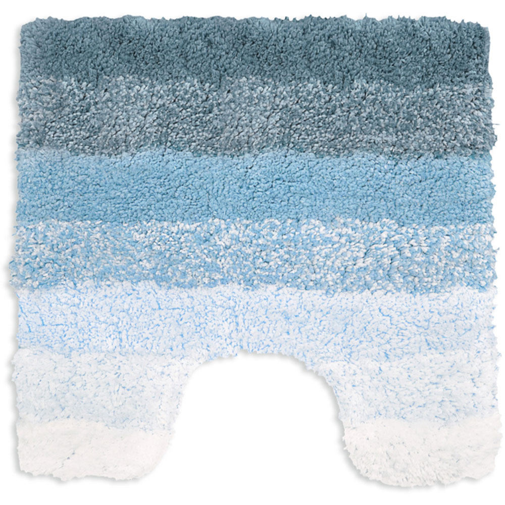 Mayfair Superstripe Blue Bath Mat Set Image 5