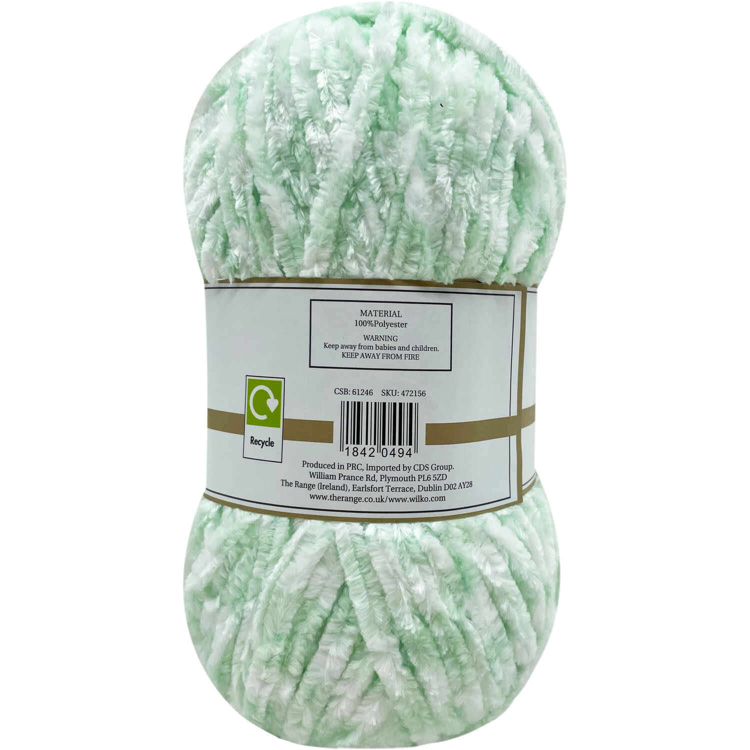 Greens Multi Chenille Yarn Image 3