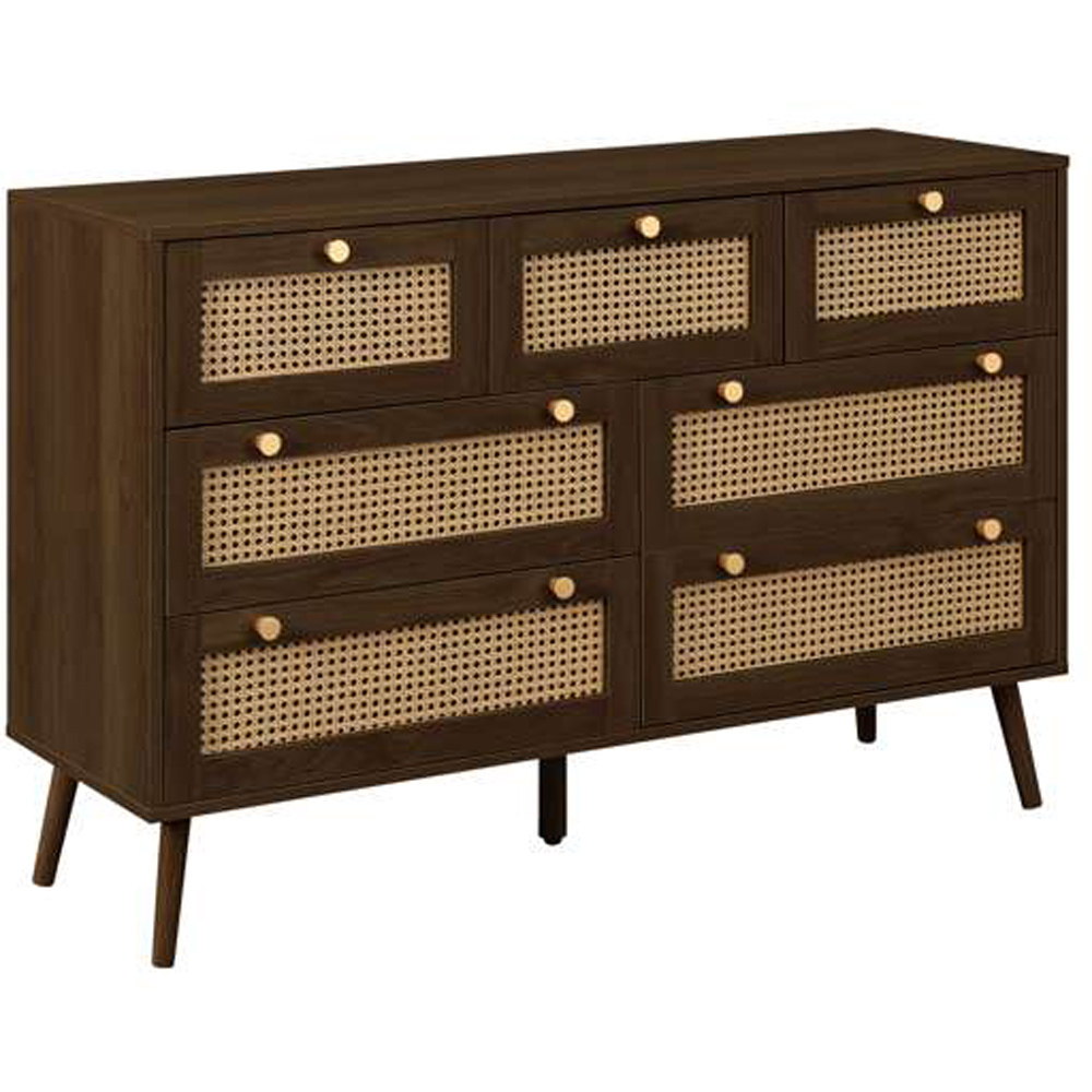 Croxley 7 Drawer Rattan Chest of Drawers Image 2