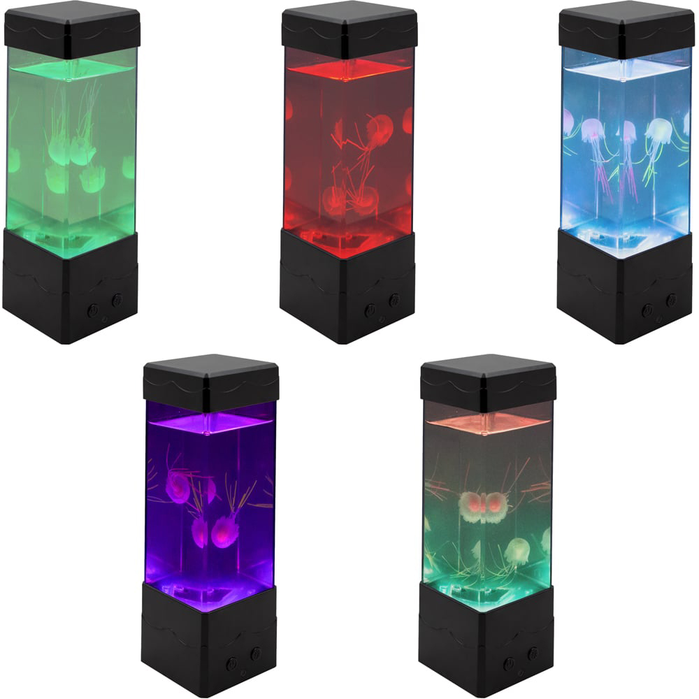 Global Gizmos Square Jellyfish Aquarium Lamp 9 inch Image 2